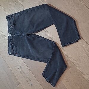 Citizens of Humanity Jeans Women's sz 28 Black Premium Vintage Button Fly Denim